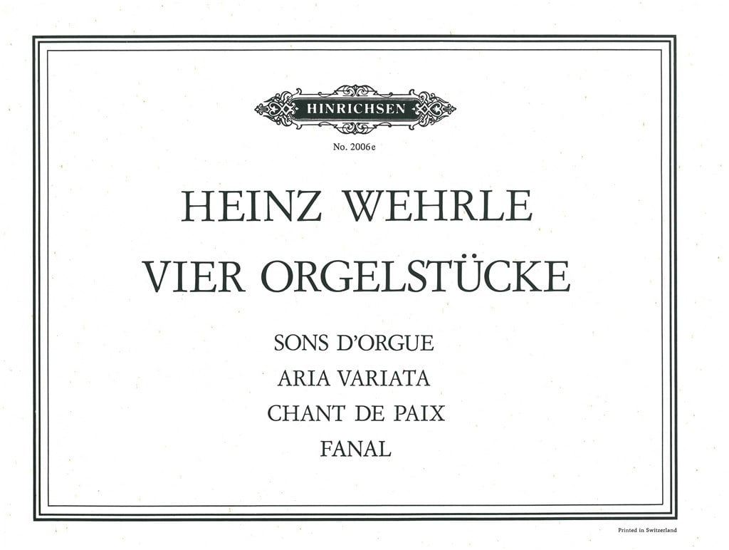 4 Orgelstücke
